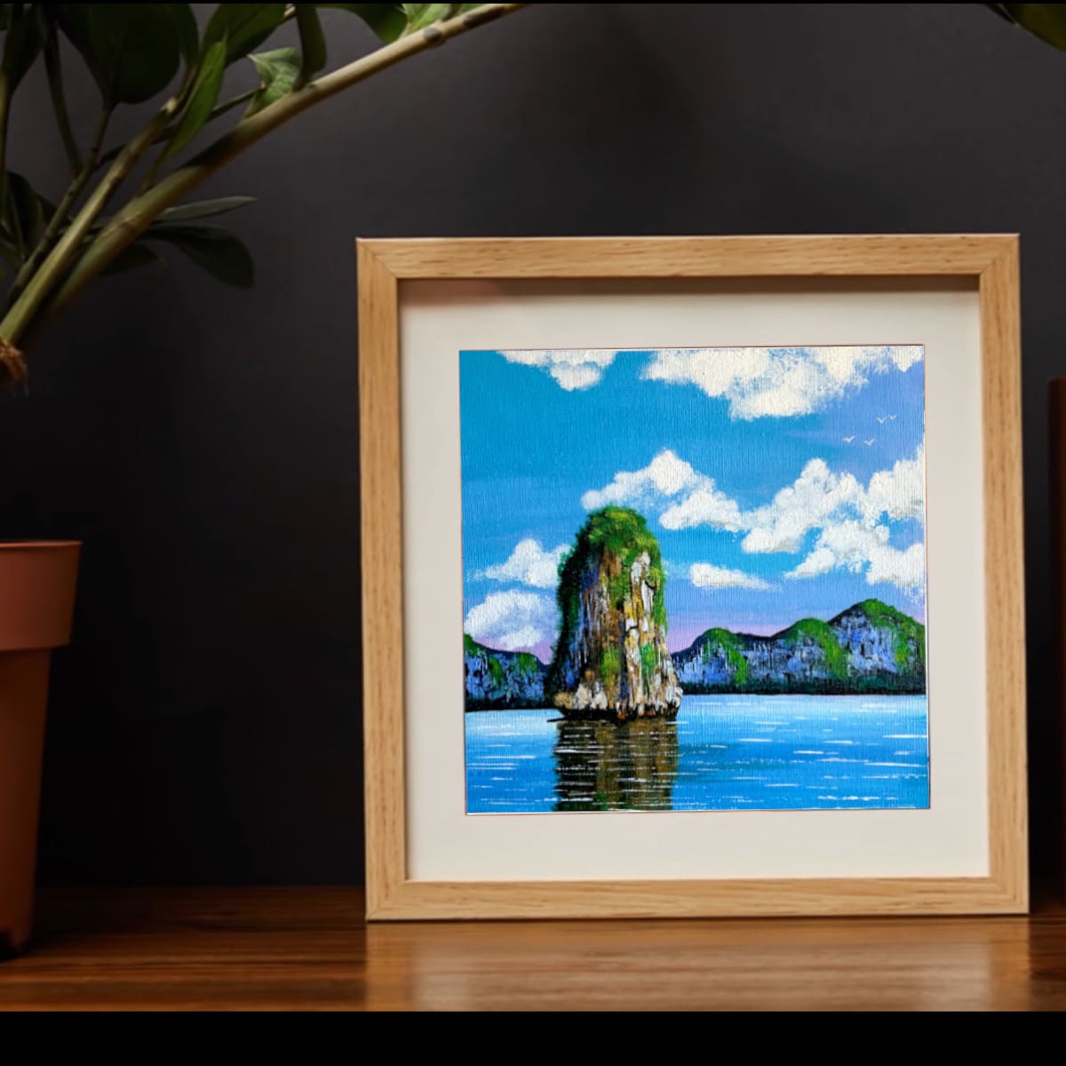 Cuadro "Paisaje con roca" - Imagen 2
